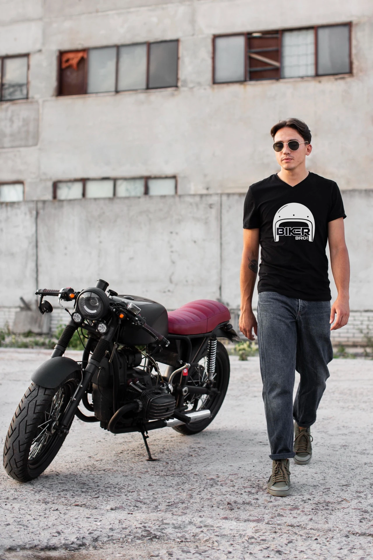 Biker portrét